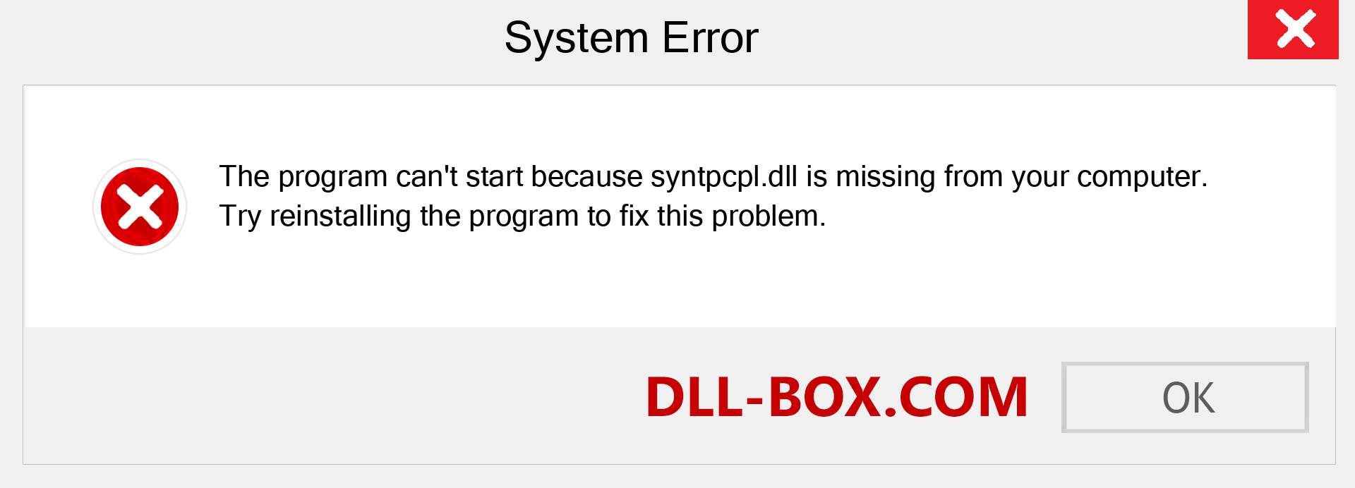  syntpcpl.dll file is missing?. Download for Windows 7, 8, 10 - Fix  syntpcpl dll Missing Error on Windows, photos, images