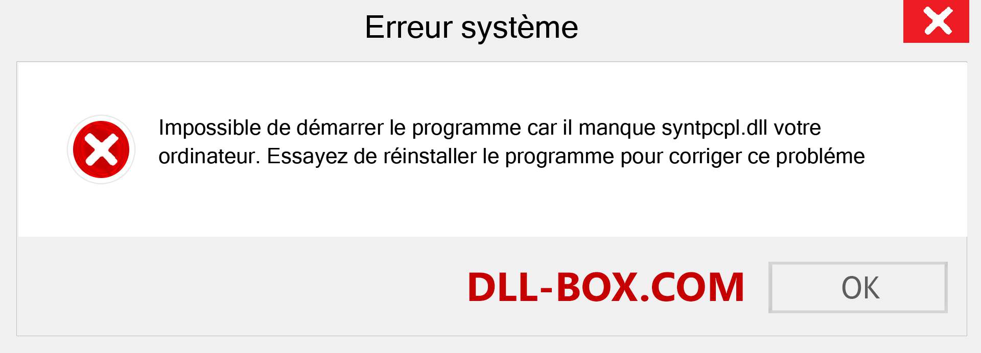 Le fichier syntpcpl.dll est manquant ?. Télécharger pour Windows 7, 8, 10 - Correction de l'erreur manquante syntpcpl dll sur Windows, photos, images