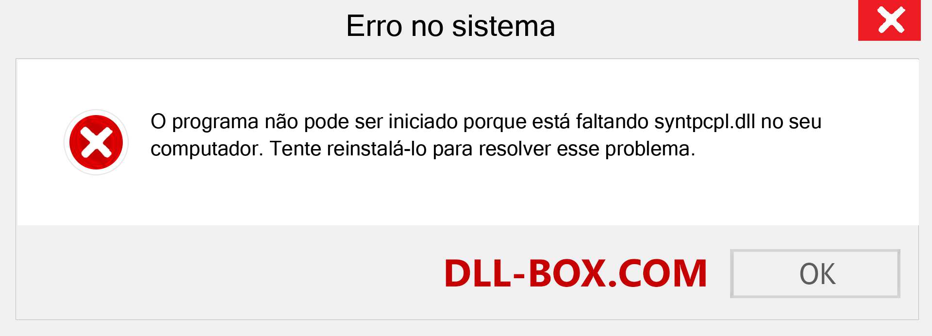 Arquivo syntpcpl.dll ausente ?. Download para Windows 7, 8, 10 - Correção de erro ausente syntpcpl dll no Windows, fotos, imagens